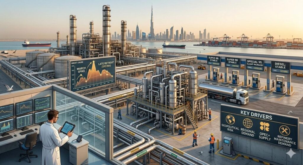 The UAE Fuel Price Committee is expected to announce the official rates on March 31, with the new prices taking effect on April 1.