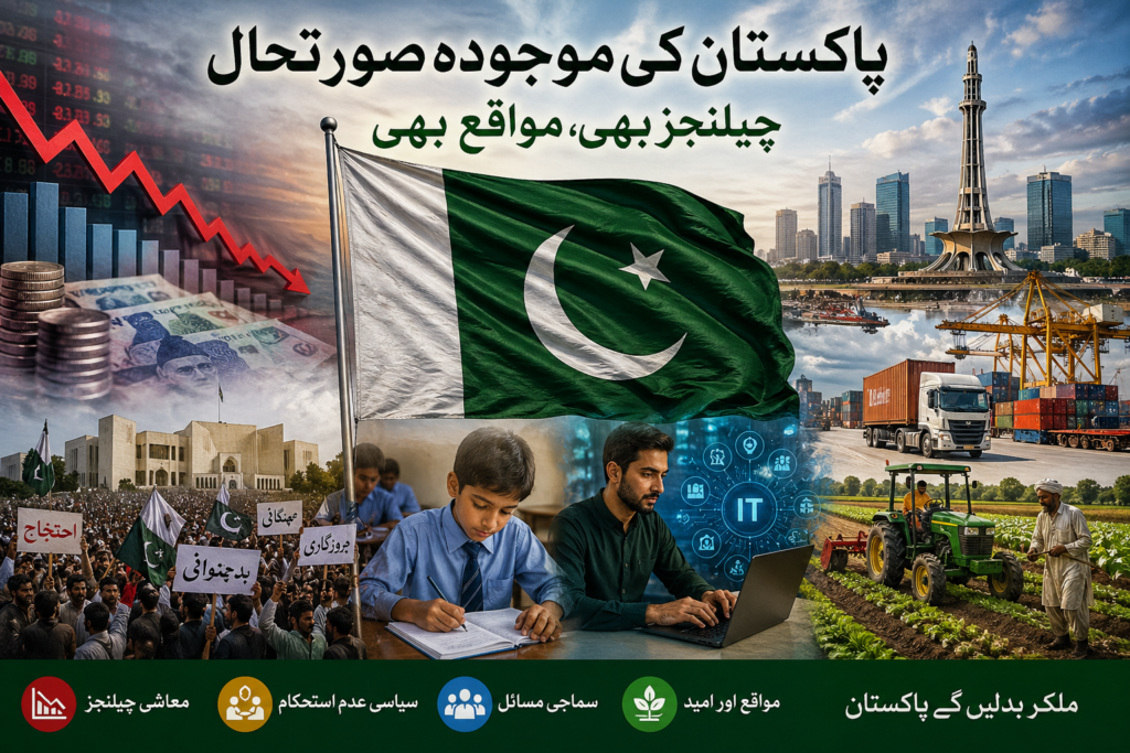 🇵🇰 پاکستان کی موجودہ صورتحال: چیلنجز اور مواقع