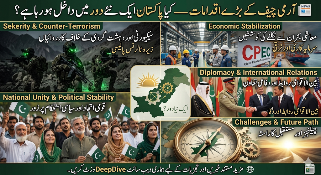 📰 آرمی چیف کے بڑے اقدامات — کیا پاکستان ایک نئے دور میں داخل ہو رہا ہے؟