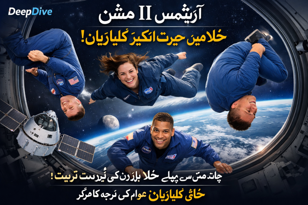 🚀 آرٹیمس II مشن: خلا میں حیرت انگیز کلبازیاں اور نئی تاریخ