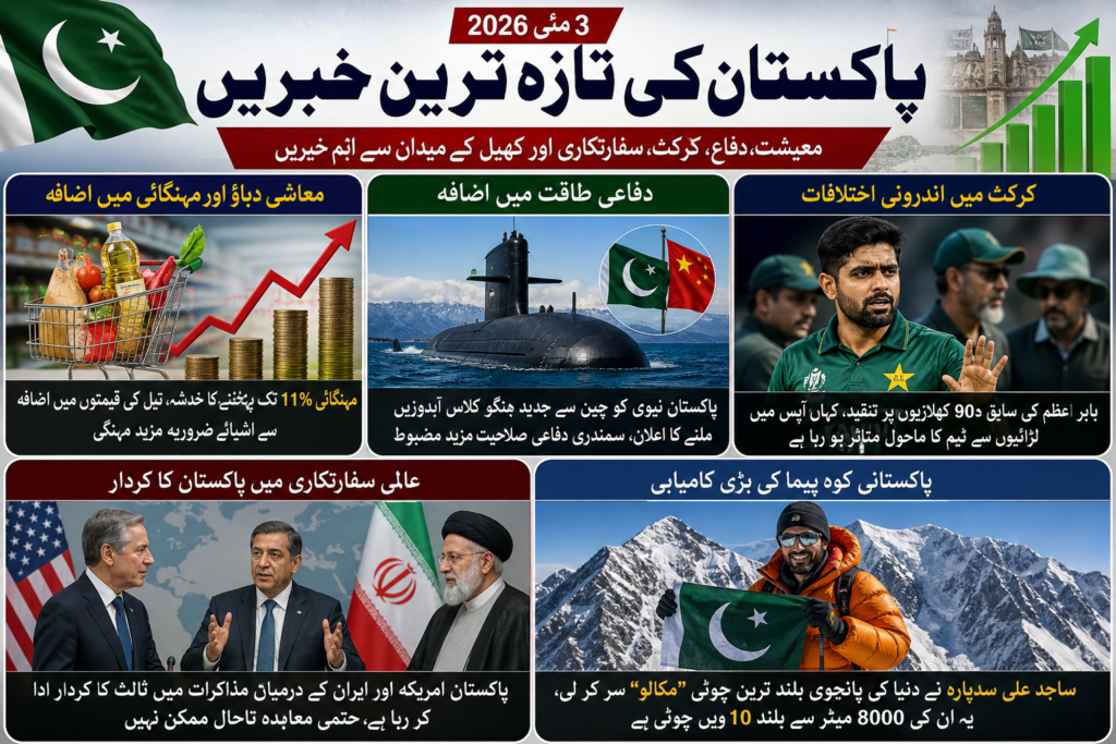 📰 پاکستان کی تازہ ترین صورتحال: معیشت، دفاع، کرکٹ اور عالمی کردار