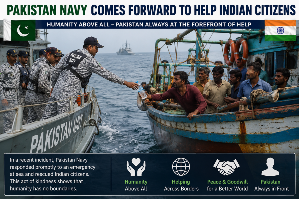 🇵🇰 Pakistan Navy Sets an Example of Humanity