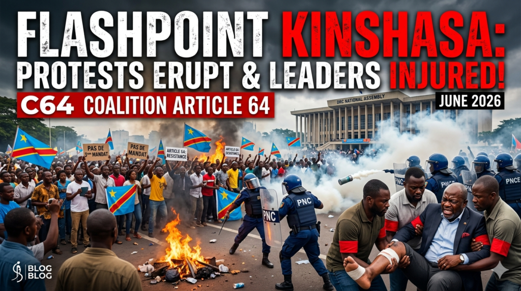 Flashpoint in Kinshasa: Protests Erupt and Opposition Figures Injured Over Proposed Constitutional Changes