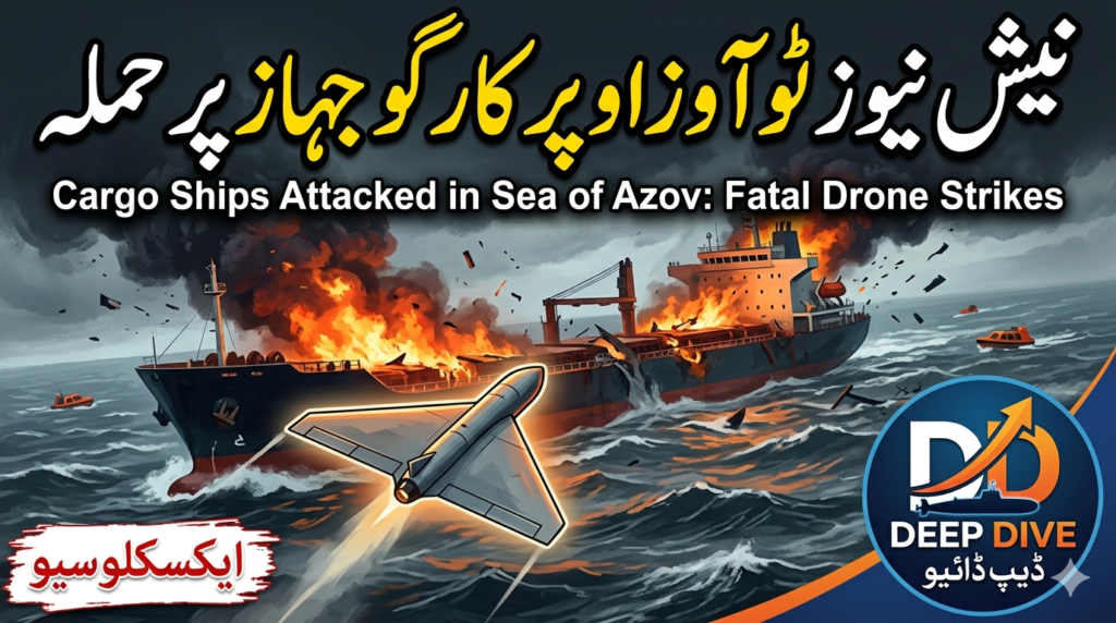 Cargo Ships Attacked in the Sea of Azov,