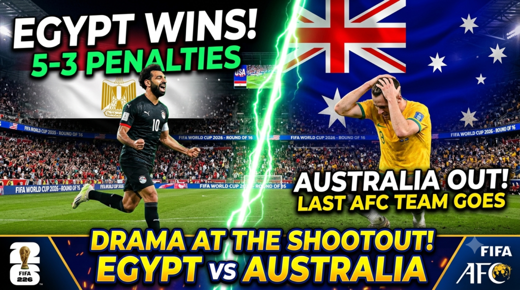 FIFA World Cup 2026: Egypt Edges Out Australia in Thrilling Penalty Shootout to Claim Round of 16 Spot