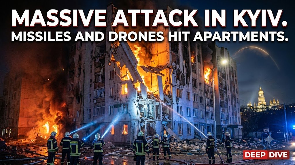 Night of Fire: Russia Unleashes Massive Ballistic Missile and Drone Barrage on Kyiv
