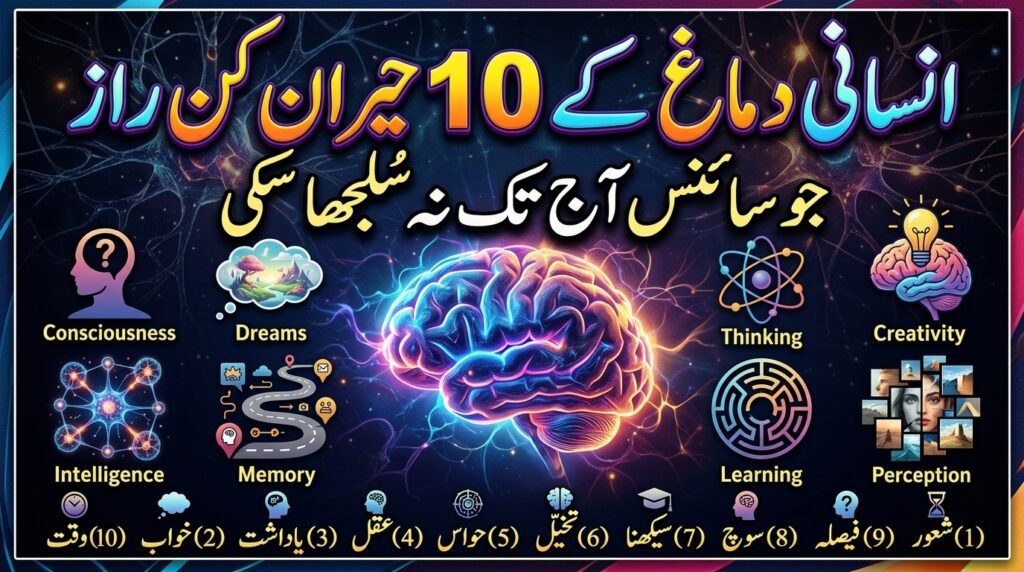 انسانی دماغ کے 10 ایسے راز جو آج بھی سائنس کے لیے حیران کن ہیں