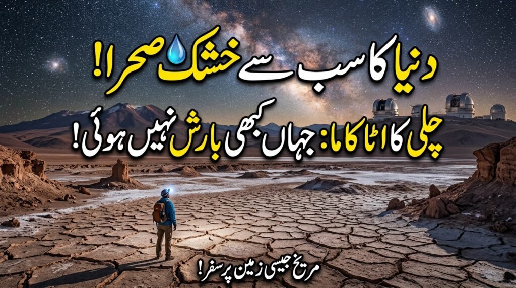 دنیا کا خشک ترین صحرا: چلی کا اٹاکاما